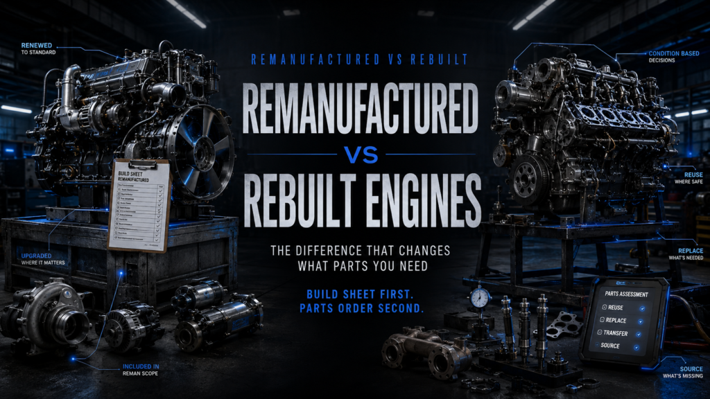 Remanufactured vs Rebuilt Engines: The Difference That Changes What Parts You Need